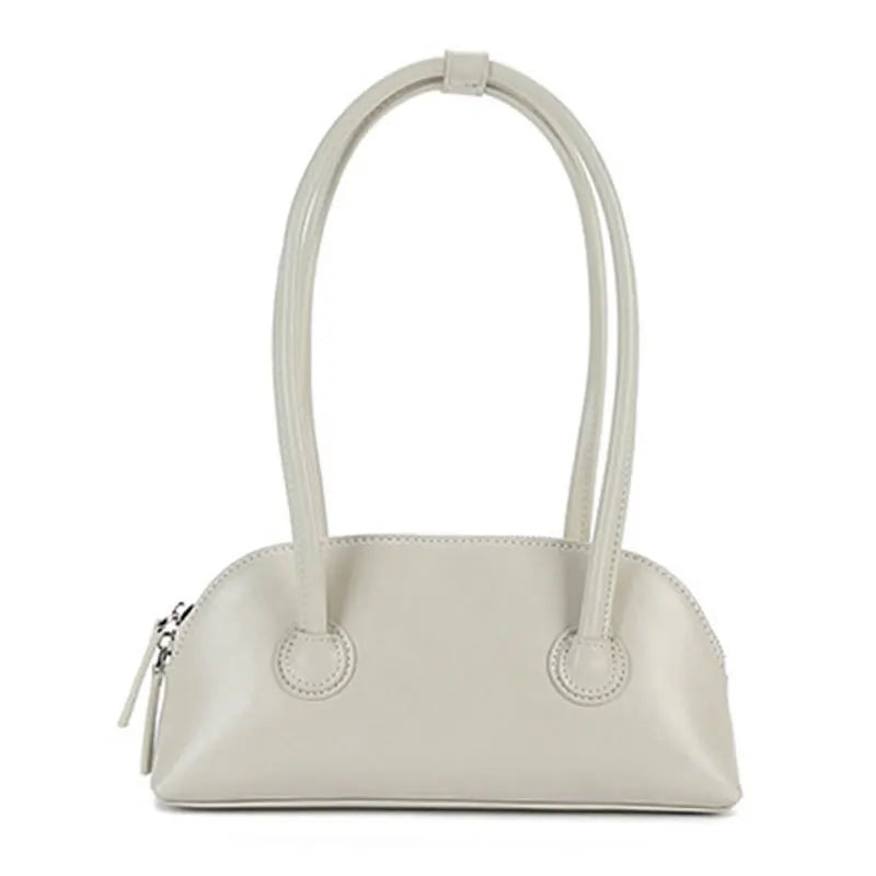 Retro Solid Wax Leather Shoulder Bag