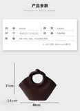 Vintage Tote Bag PU Leather Handbag