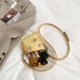 Bright Leather Shoulder Bag for Women