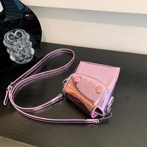 Bright Leather Shoulder Bag for Women