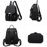 Women's Tassel Backpack School Bag Waterproof Travel Oxford Cloth Backpack
