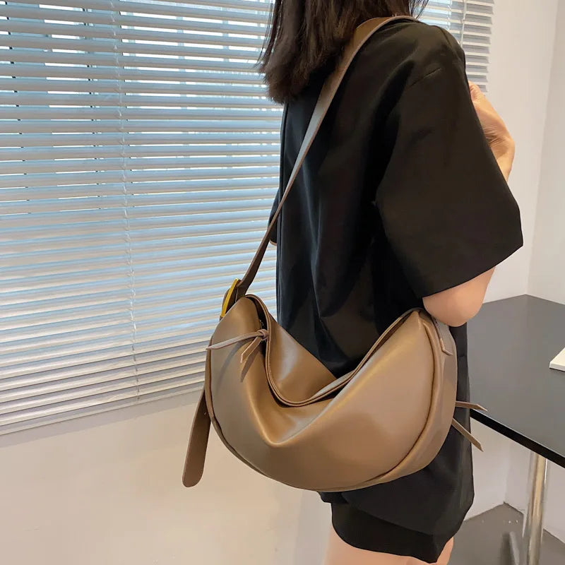Soft Leather Shoulder Bag for Women Casual Handbags
