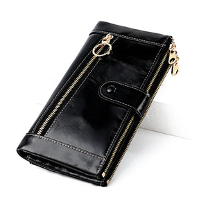 Stylish Leather Bag for Women - Black Crossbody Purse