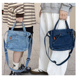 Casual Denim Messenger Bag for Women