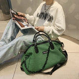 Large Capacity Travel Bag Tote Knit Fabric Backpack