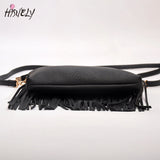 Women Pu Leather Bag Shoulder Crossbody Tassels Messenger Bag