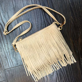 Women Pu Leather Bag Shoulder Crossbody Tassels Messenger Bag