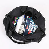Large Capacity PU Leather Travel Bag Gym Handbag