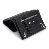 10 Colors 100% Leather Short Wallet Women's Full Leather Mini Wallet