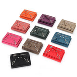 10 Colors 100% Leather Short Wallet Women's Full Leather Mini Wallet
