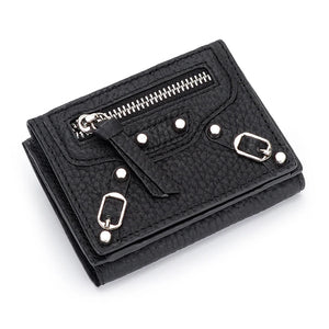 10 Colors 100% Leather Short Wallet Women's Full Leather Mini Wallet