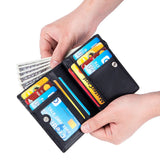 Men's Short RFID Leather Wallet - 4 Color Options