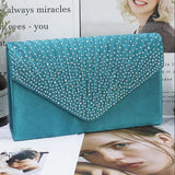 Elegant Wedding Party Clutch Crossbody Bag with Magnetic Closure