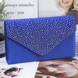 Elegant Wedding Party Clutch Crossbody Bag with Magnetic Closure