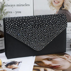 Elegant Wedding Party Clutch Crossbody Bag with Magnetic Closure