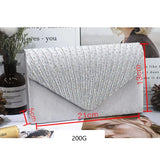Elegant Wedding Party Clutch Crossbody Bag with Magnetic Closure