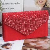 Elegant Wedding Party Clutch Crossbody Bag with Magnetic Closure