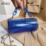 Transparent Acrylic Chain Messenger Jelly Bag