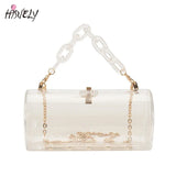 Transparent Acrylic Chain Messenger Jelly Bag