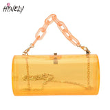 Transparent Acrylic Chain Messenger Jelly Bag