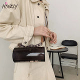 Transparent Acrylic Chain Messenger Jelly Bag