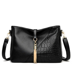 Women's Shoulder Bag Soft Leather Tassel Handbag