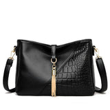 Women's Shoulder Bag Soft Leather Tassel Handbag