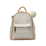Stylish Mini Ladies Backpack with Hair Ball