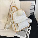 Stylish Mini Ladies Backpack with Hair Ball