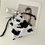 Leopard Printed Plush Crossbody Bag for Women Girl