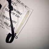 Desiccant Women Bag PU Flap Letter Shoulder Chest Bag
