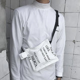 Desiccant Women Bag PU Flap Letter Shoulder Chest Bag