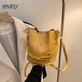Oval Chain Handbag Bucket Bag Shoulder Diagonal Bag