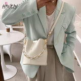 Oval Chain Handbag Bucket Bag Shoulder Diagonal Bag