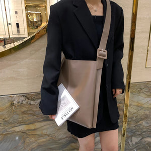 Spring Women Large Capacity Shoulder Bag PU Leather Tote Messenger Handbag