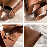 Spring Women Large Capacity Shoulder Bag PU Leather Tote Messenger Handbag