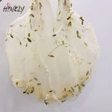 Embroidery Flower Bag Floral Fairy Net Yarn Hand Bag Small Fresh