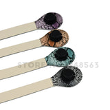 Long short faux leather handles for O bag