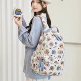 Waterproof Lightweight Schoolbag for Girls Cat Book Bag Student Backpack