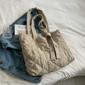 Winter Down Space Tote Bag Shoulder Female Bag