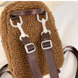 Winter Warmth Plush Tote Bag Small Handbags Shoulder Messenger Bag
