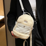 Winter Warmth Plush Tote Bag Small Handbags Shoulder Messenger Bag