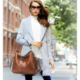 Women PU Leather Handbag Shoulder Crossbody Bag Casual Totes Messenger Bag