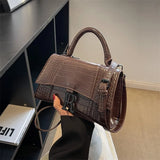 2023 Fashion Full Diamond Handbag Hourglass Flap Shoulder Bag