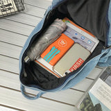 2023 Gray Denim Backpack Women's Shoulder Bag