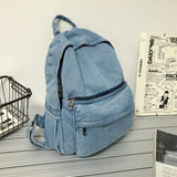 2023 Gray Denim Backpack Women's Shoulder Bag
