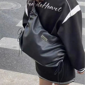 2023 Women Travel Handbag Pu Leather Large Shoulder Bags Casual Tote Bag