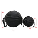 Green Ball Shape Handbag 2PCS/Set Purse Crossbody Bag For Women