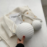 Green Ball Shape Handbag 2PCS/Set Purse Crossbody Bag For Women