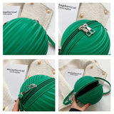 Green Ball Shape Handbag 2PCS/Set Purse Crossbody Bag For Women